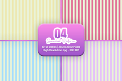 Vintage Pastel Stripe Seamless Art Product Image 1