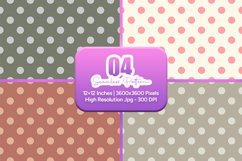 Neutral Polka Dot Seamless Pattern Product Image 1
