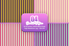 Pastel Stripe Seamless Pattern Pack Product Image 1
