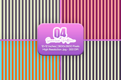 Chic Retro Stripe Seamless Pattern Product Image 1