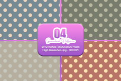 Vintage Polka Dot Seamless Pattern Product Image 1