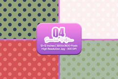 Vintage Polka Dot Seamless Pattern Product Image 1