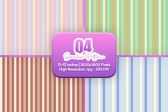 Pastel Mix Stripe Seamless Pattern Product Image 1