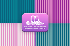 Teal Purple Stripe Seamless Pattern Product Image 1