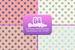 Soft Retro Polka Dot Seamless Pattern Product Image 1
