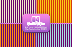 Color Pop Stripe Seamless Pattern Set Product Image 1