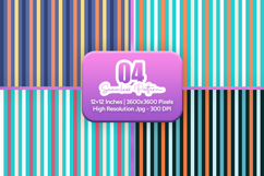 Modern Colorful Stripe Seamless pattern Product Image 1