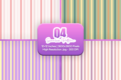 Muted Retro Stripe Seamless Pack Product Image 1