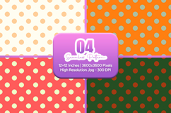 Warm Polka Dot Seamless Pattern Product Image 1