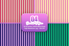 Colorful Retro Stripe Seamless Pack Product Image 1