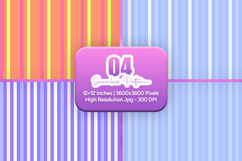 Bold Pastel Stripe Seamless Digital Paper Bundle Product Image 1