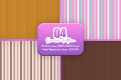 Trendy Stripe Seamless Digital Paper Bundle Product Image 1