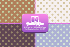 Earth Tone Polka Dot Seamless Pattern Product Image 1