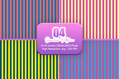 Bright Retro Stripe Seamless Pattern Product Image 1