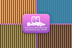 Earthy Retro Stripe Seamless Pattern Product Image 1