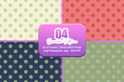 Retro Polka Dot Seamless Pattern Product Image 1