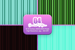 Deep Green Stripe Seamless Pattern Product Image 1