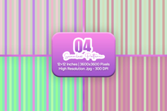 Pastel Seamless Striped Pattern Bundle Product Image 1