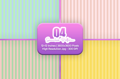 Spring Pastel Stripes Pattern Set Product Image 1