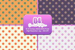 Retro Polka Dot Seamless Pattern Product Image 1