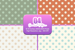 Pastel Polka Dot Seamless Pattern Product Image 1