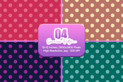 Retro Polka Dot Seamless Pattern Product Image 1