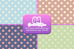 Pastel Polka Dot Seamless Pattern Product Image 1