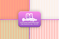 Peach Pastel Striped Seamless Pattern Product Image 1