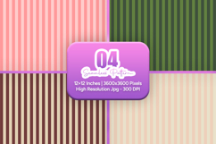 Blush Olive Stripe Seamless Pattern Product Image 1