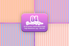 Soft Coral Striped Seamless Pack Product Image 1