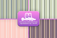 Muted Earth Stripe Seamless Digital Paper Bundle Product Image 1