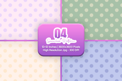 Pastel Polka Dot Seamless Pattern Product Image 1