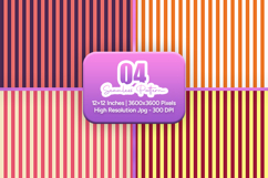 Warm Tone Stripe Seamless Pattern Set Product Image 1