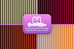 Dark Retro Stripe Seamless Pattern Set Product Image 1