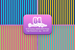 Colorful Vertical Stripe Pattern Digital Paper Set Product Image 1