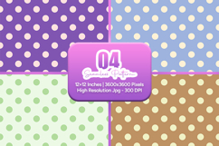 Pastel Polka Dot Seamless Pattern Product Image 1