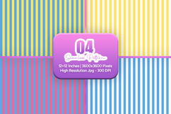 Bold Blue Yellow Stripe Seamless Art Product Image 1