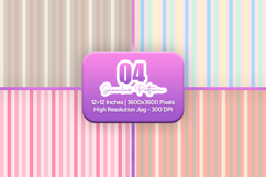 Blush Pastel Stripe Seamless Digital Paper Bundle Product Image 1