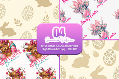 Cute Easter Bunny Seamless Pattern Pack Product Image 1