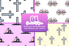 Christian Easter Cross Seamless Pattern Product Image 1