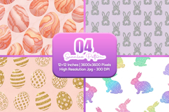 Easter Eggs Bunny Seamless Pattern Product Image 1