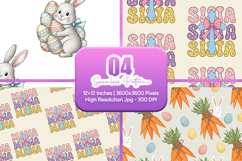 Easter Bunny Mama Seamless Pattern Product Image 1