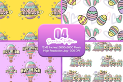 Cute Easter Egg Bunny Seamless Pattern Product Image 1