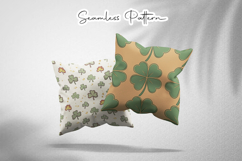 St. Patrick's Day Seamless Patterns - Leprechaun &amp; Clovers Product Image 2
