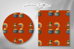 St. Patrick's Day Seamless Patterns JPG - Leprechaun &amp; Clove Product Image 4