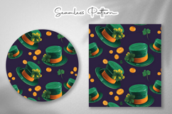 Luxury Clover Gold Seamless Bundle - Leprechaun &amp; Clovers Product Image 4