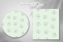 Lucky Clover Hat Seamless Patterns - Leprechaun &amp; Clovers Product Image 4