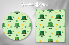St. Patrick's Day Seamless Patterns - Leprechaun &amp; Clovers Product Image 4