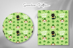 St. Patrick's Day Seamless Patterns - Leprechaun &amp; Clovers Product Image 4