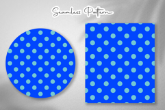 Blue Polka Dot Seamless Pattern Product Image 4